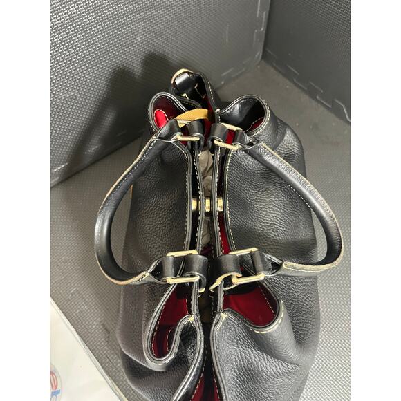 Dooney & Bourke Handbag Large Pebbled BARLOW Black Leather Purse Travel - Picture 6 of 15